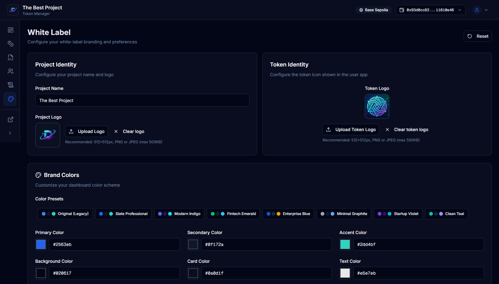 NFT Manager — Owner preview